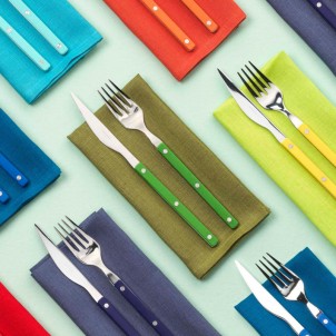 Bugatti Allegra Forchetta da Tavola Verde Foliage Opaco Pezzo Singolo