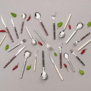 Bugatti Allegra Coltello da Tavola Grigio Opaco Pezzo Singolo