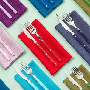 Bugatti Allegra Coltello da Tavola Rosso Opaco Pezzo Singolo