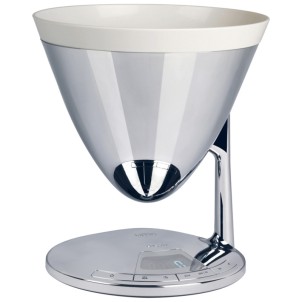 Bugatti Uma Acciaio Pesa Alimenti Max 3Kg Coppa di Pesatura Removibile Timer Display