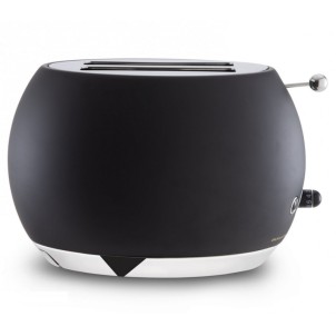 Bugatti Romeo Nero Opaco Tostapane Espulsione Automatica Cassetto Briciole Designer Andreas Seegatz