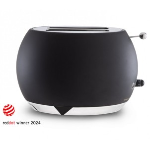 Bugatti Romeo Nero Opaco Tostapane Espulsione Automatica Cassetto Briciole Designer Andreas Seegatz