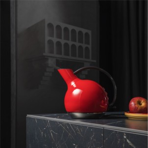 Bugatti Giulietta Rosso Lucido Bollitore Elettrico 1,2L Filtro Anticalcare Designer Andreas Seegatz