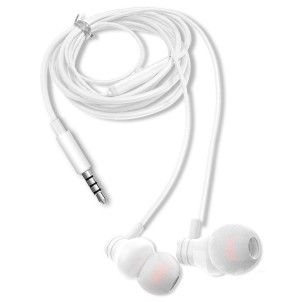 Aiwa ESTM-50WT White Auricolari con Microfono e Comando