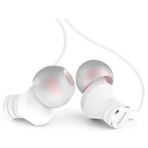 Aiwa ESTM-50WT White Auricolari con Microfono e Comando