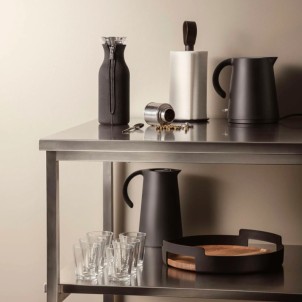 Eva Solo Portarotolo da Cucina Nero Cinturino in Pelle Tools Design