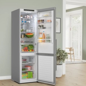 Bosch KGN39AIAU Inox Frigorifero Combinato 203x60 NoFrost VitaFresh 0°C Inverter Silent 29dB Maniglie Serie6