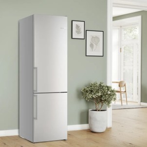 Bosch KGN39AIAU Inox Frigorifero Combinato 203x60 NoFrost VitaFresh 0°C Inverter Silent 29dB Maniglie Serie6