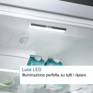 Bosch KGN39AIAU Inox Frigorifero Combinato 203x60 NoFrost VitaFresh 0°C Inverter Silent 29dB Maniglie Serie6