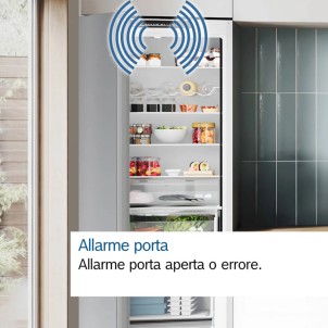 Bosch KGN39AIAU Inox Frigorifero Combinato 203x60 NoFrost VitaFresh 0°C Inverter Silent 29dB Maniglie Serie6