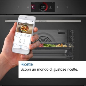 Bosch HRG7764B1 Forno Incasso Multifunzione Impulsi Vapore 20 Modalità 30-300°C 4D Pirolitico SoftClose Serie8 TopSelection