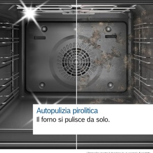 Bosch HRG7764B1 Forno Incasso Multifunzione Impulsi Vapore 20 Modalità 30-300°C 4D Pirolitico SoftClose Serie8 TopSelection