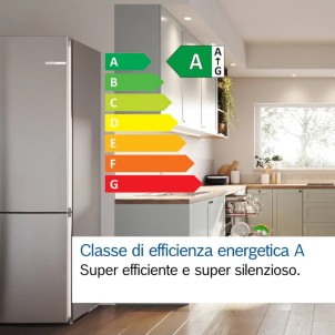 Bosch KGN49OCAF Acciao Antracite Frigorifero Combinato 203x70 NoFrost VitaFresh 0°C Inverter Serie4 TopSelection