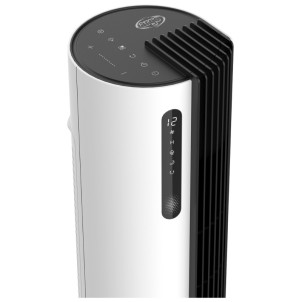 Argo Pury Tower Bianco Ventilatore Purificatore a Torre Rotazione 80° 12 Velocità 3 Modalità Timer Telecomando