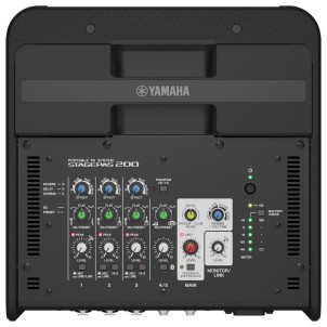 Yamaha STAGEPAS 200BTR Cassa Amplificata per DJ Musicisti Conferenze 180W Mixer Digitale 5 canali Bluetooth Ricaricabile