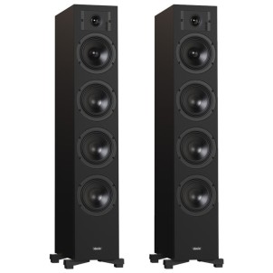 Indiana Line Diva 6 B Black Coppia Casse Pavimento 160W 3vie T2,6 M15 3xW15 BassReflex