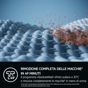 AEG LR9FA104SY Lavatrice 60cm 10Kg 1400giri CareDrum ProSteam AbsoluteCare SoftWater MotoreOKOInverter Serie9000