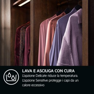 AEG TR9T94ABYS Asciugatrice 9Kg AbsoluteCarePlus ProSteam 3DScan WoolmarkBlue FiltroOKOFlow Serie9000