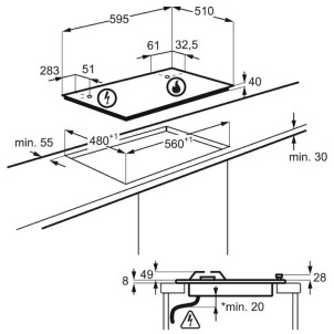 AEG HGB64420SM Inox Piano Cottura Gas 60cm StepPower BruciatoreWok GriglieGhisa