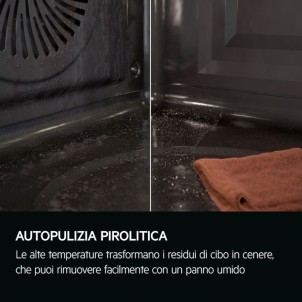 AEG NBU5P41SK Nero Forno Incasso Multifunzione 9Cotture 45Auto SurroundCook Pirolitico Serie5000