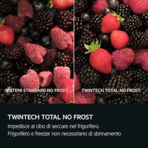 AEG NSC6N181ES Frigorifero Incasso Combinato NoFrost TwinTech TouchControl PortaTraino H177 Serie6000