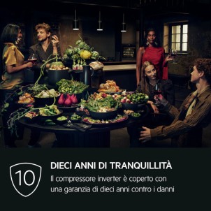 AEG NSC6N181ES Frigorifero Incasso Combinato NoFrost TwinTech TouchControl PortaTraino H177 Serie6000