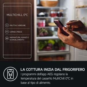 AEG PCB9000 Frigorifero Incasso Combinato NoFrost TwinTech MultiChill0° CongelatoreMultiSwitch Traino H177 Serie9000PremierLine