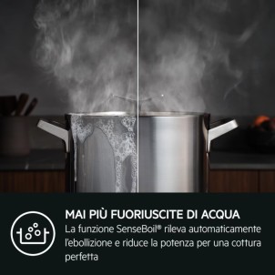 AEG PI7000S80 SaphirMatt Piano Cottura Induzione 80cm SenseBoil Bridge PowerBoost SliderTouch Timer Serie7000PremierLine