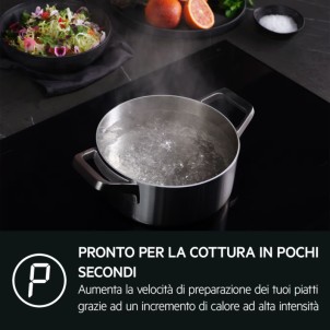 AEG PI7000S80 SaphirMatt Piano Cottura Induzione 80cm SenseBoil Bridge PowerBoost SliderTouch Timer Serie7000PremierLine