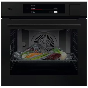 AEG PO9000ST Nero Forno Incasso Multifunzione 100%Vapore Sottovuoto CookSmartTouch+8" Termosonda Serie9000PremierLine