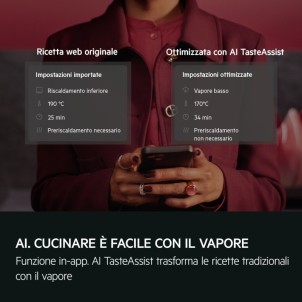 AEG PO9000ST Nero Forno Incasso Multifunzione 100%Vapore Sottovuoto CookSmartTouch+8" Termosonda Serie9000PremierLine