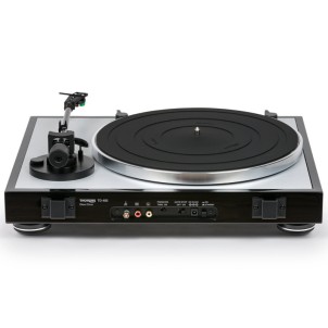 Thorens TD 402 DD Black HighGloss Giradischi Trazione Diretta 33/45giri AutoPlay-Off PrePhono AudioTechnica AT-VM95E