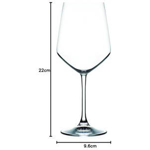 RCR Calice Universum U55 Confezione 6pz 55cl Cristallo Luxion Lavabile in Lavastoviglie