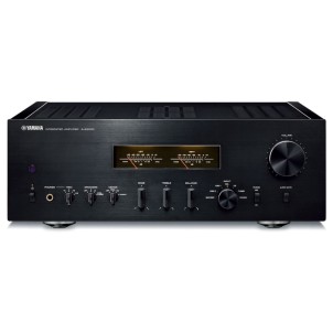 Yamaha A-S2200 Black-Piano Amplificatore HiEnd 160W x2 Circuiti Bilanciati Trasformatore Toroidale VU-Meter