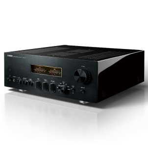 Yamaha A-S2200 Black-Piano Amplificatore HiEnd 160W x2 Circuiti Bilanciati Trasformatore Toroidale VU-Meter