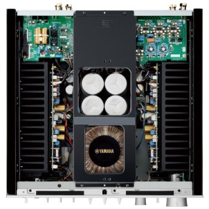 Yamaha A-S2200 Black-Piano Amplificatore HiEnd 160W x2 Circuiti Bilanciati Trasformatore Toroidale VU-Meter