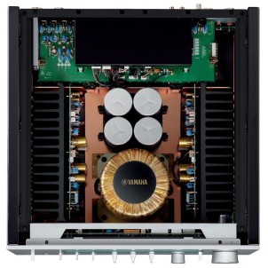 Yamaha A-S3200 Silver-Piano Amplificatore HiEnd 170Wx2 Circuiti Bilanciati Toroidale Struttura Rigida Vu-Meter