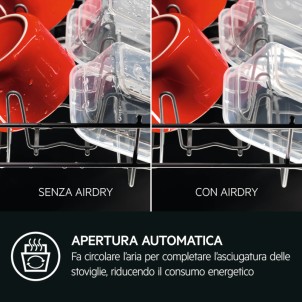 AEG FFB76707PM Inox Lavastoviglie 14Cop 3°CestelloMaxiFlex 44dB AirDry SatelliteClean GlassCare VascaInox Serie7000