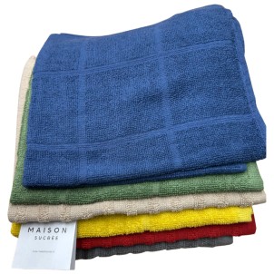 Maison Sucrée Asciughini in Spugna Joli Colori Misti 50x50cm