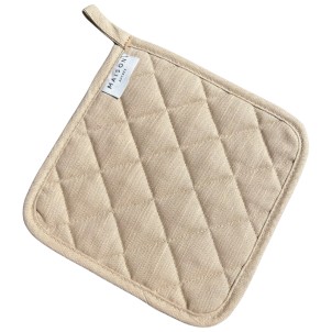 Maison Sucrée Presina Classica Trapuntata Essenziale var.04 Tortora 19x19cm Misto Lino