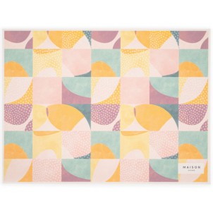 Maison Sucrée Tovaglietta Americana in Vinile Pastelli var.01 33x45