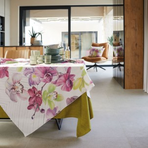 Maison Sucrée Tovaglia Korin Orchidea 155x225 Tessuto AntiMacchia NoStiro