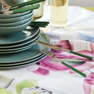 Maison Sucrée Tovaglia Korin Orchidea 155x225 Tessuto AntiMacchia NoStiro