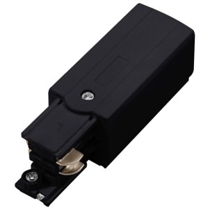 Century ACBNRNE-CNLIVE Black Connettore Testata Sinistro 3 Accensioni Binario Serie Track Light