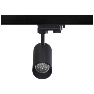 Century RGTNE-GU10 Black Regia Shop GU10 Faretto Orientabile con Portalampada GU10 per Binario Serie Track Light