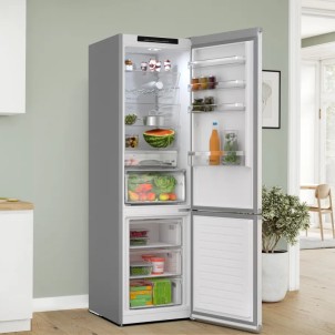 Bosch KGN392I1F Inox Frigorifero Combinato 203x60 NoFrost VitaFresh 0°C Inverter Silent29dB ManiglieIntegrate Serie4