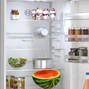 Bosch KGN392I1F Inox Frigorifero Combinato 203x60 NoFrost VitaFresh 0°C Inverter Silent29dB ManiglieIntegrate Serie4