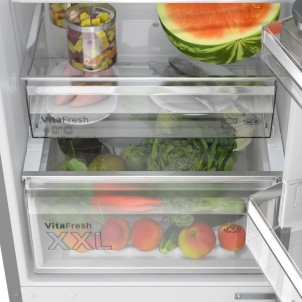 Bosch KGN392I1F Inox Frigorifero Combinato 203x60 NoFrost VitaFresh 0°C Inverter Silent29dB ManiglieIntegrate Serie4