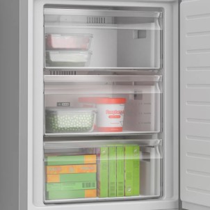 Bosch KGN392I1F Inox Frigorifero Combinato 203x60 NoFrost VitaFresh 0°C Inverter Silent29dB ManiglieIntegrate Serie4