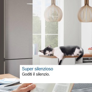 Bosch KGN392I1F Inox Frigorifero Combinato 203x60 NoFrost VitaFresh 0°C Inverter Silent29dB ManiglieIntegrate Serie4